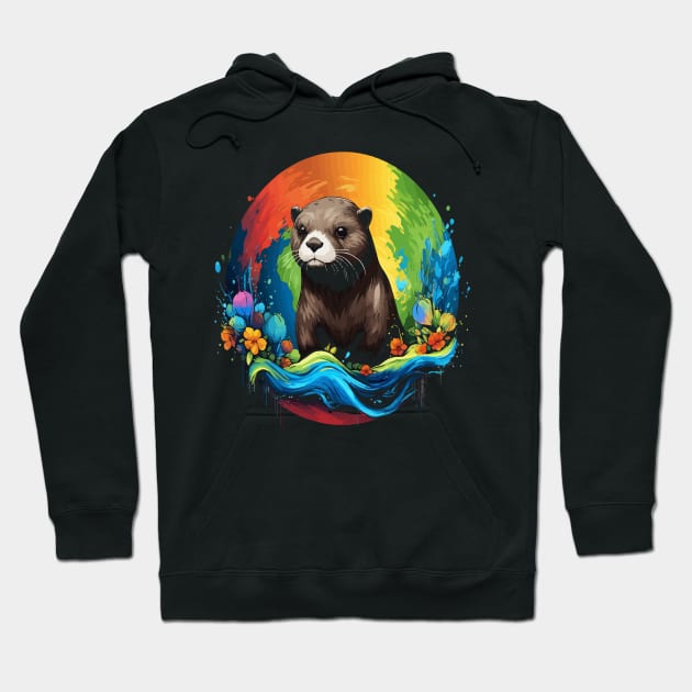 Otter Earth Day Hoodie by JH Mart